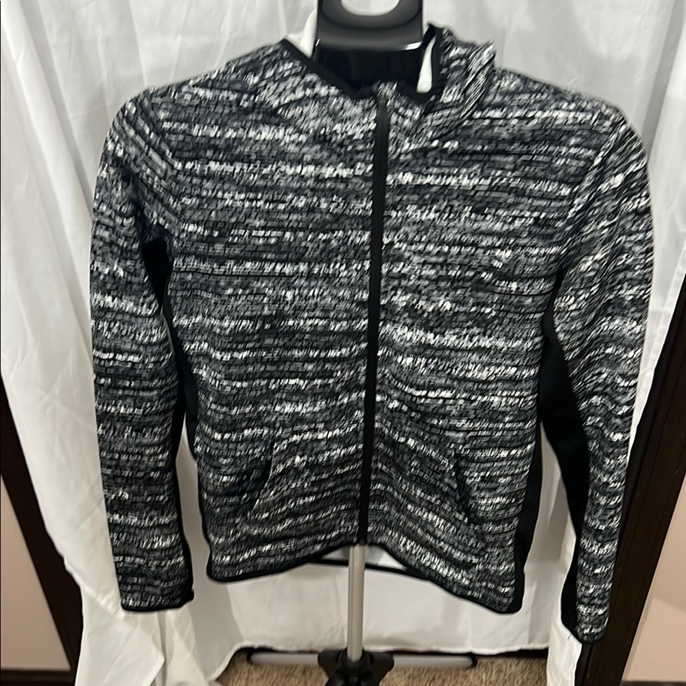 Nike Therma-Fit Fleece Jacket - Gray and Black
